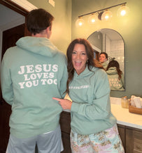 Load image into Gallery viewer, “Jesus Loves Me and You" Hoodie