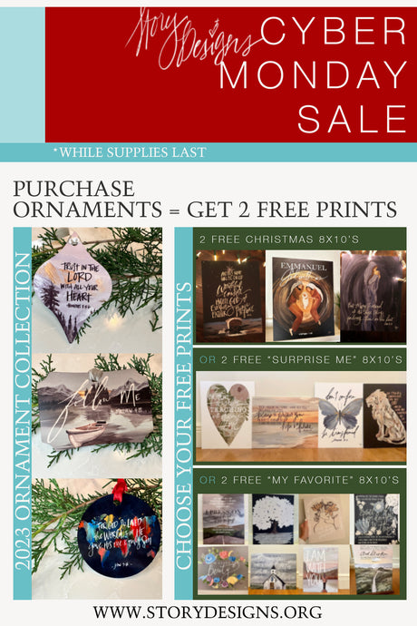 CYBER MONDAY SPECIAL: 2023 Ornaments + 2 FREE 8x10 prints