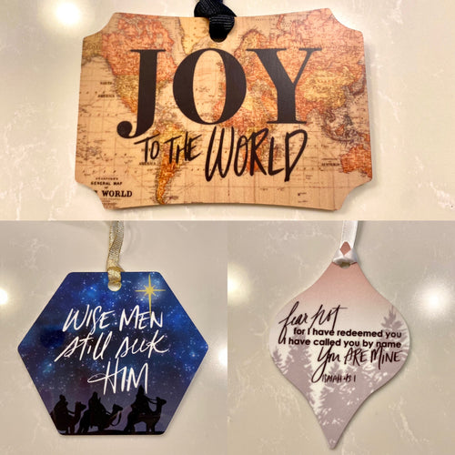 2021 Ornaments: Wise Men, Joy to the World, & Fear Not