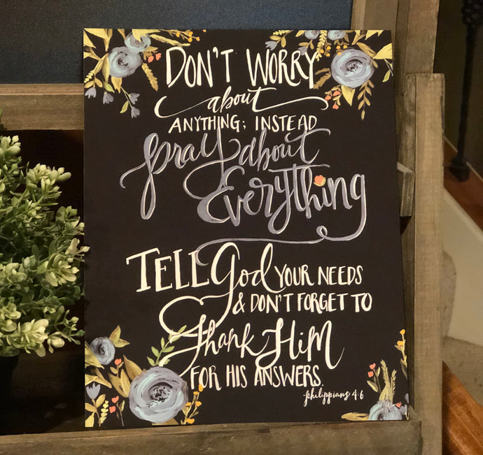 Don't Worry (Philippians 4:6) - version #2