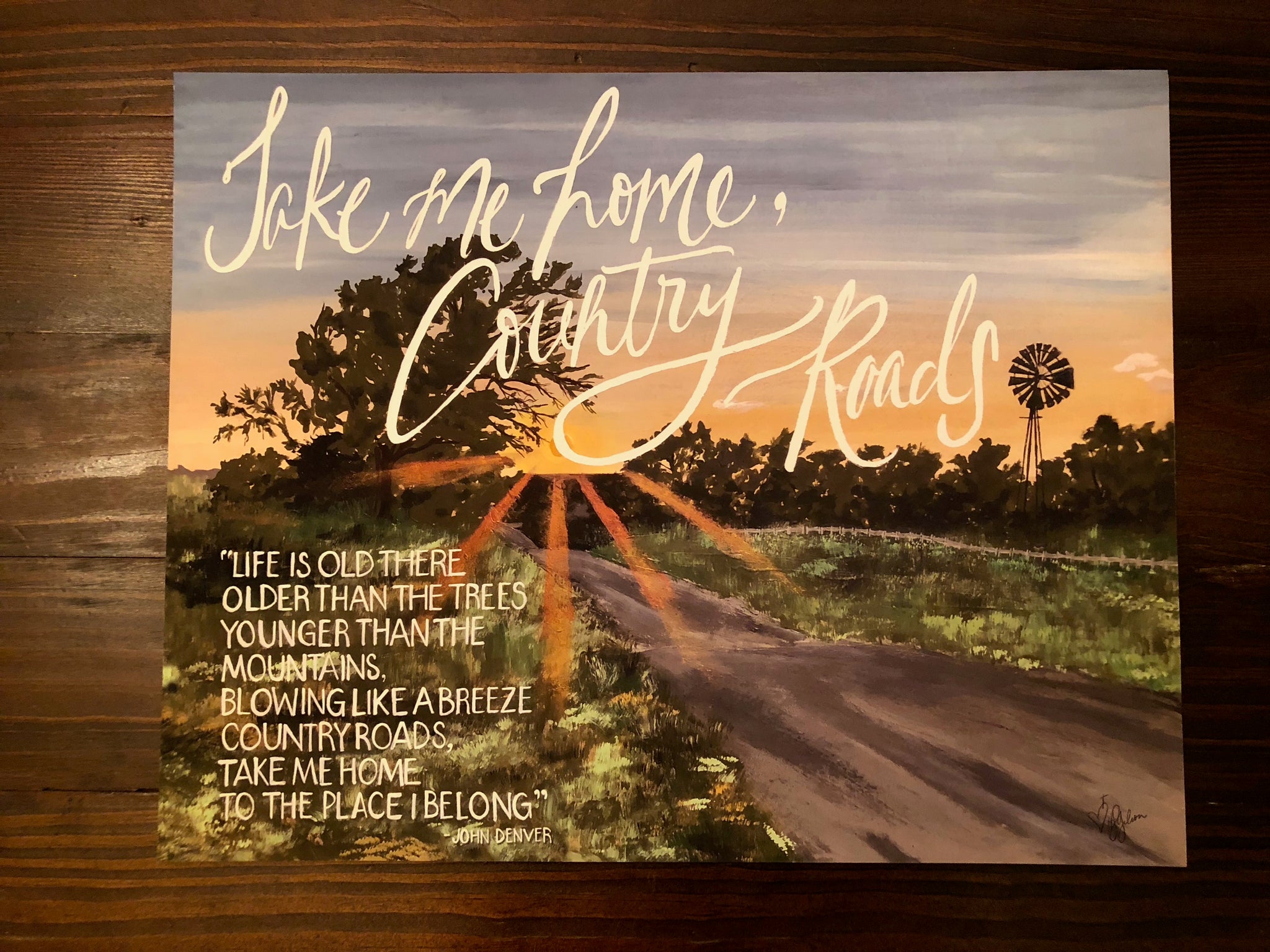 John Denver "Take Me Home" – Story Designs by Heather Gilion