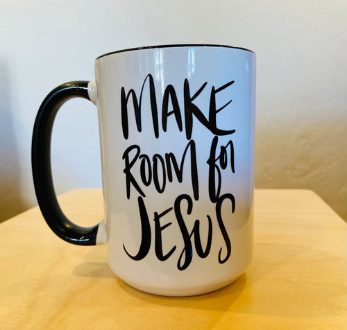 “Make Room for Jesus” mug + greeting card